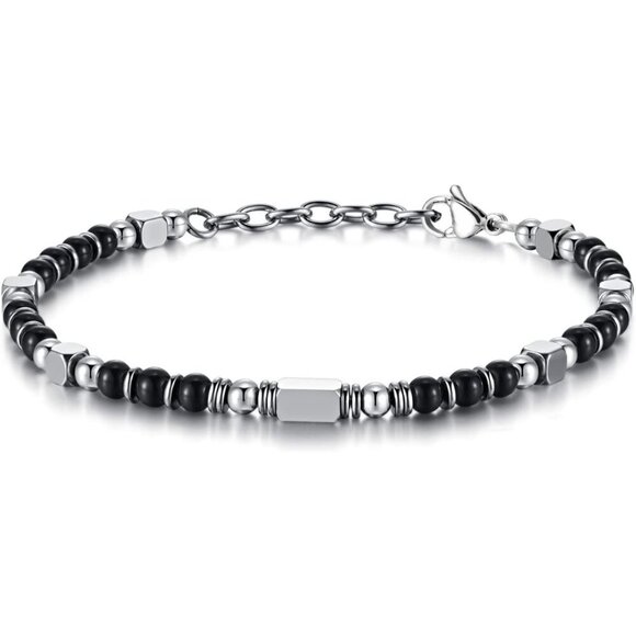 Black Boho Beaded Bracelets for Women Trendy Jewelry Gifts for Lover,Friend - Picture 1 of 6